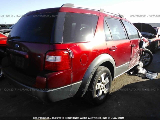 1FMDK02195GA05063 - 2005 FORD FREESTYLE SEL RED photo 6