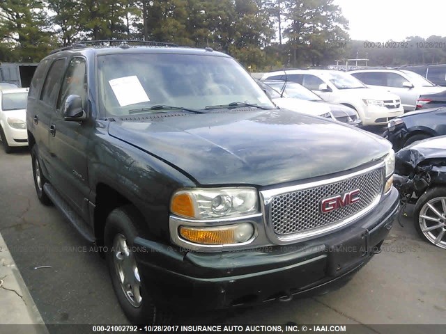 1GKEK63U73J251313 - 2003 GMC YUKON DENALI GREEN photo 1