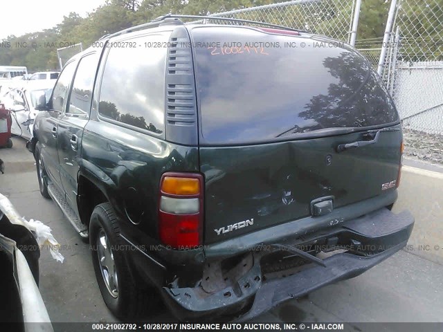 1GKEK63U73J251313 - 2003 GMC YUKON DENALI GREEN photo 3