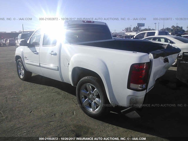 3GTP1VE09CG191659 - 2012 GMC SIERRA C1500 SLE WHITE photo 3