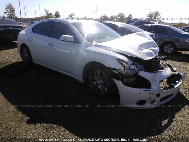 1N4AA5AP8BC835703 - 2011 NISSAN MAXIMA S/SV WHITE photo 1