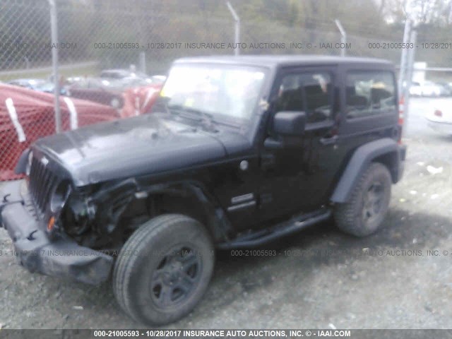 1C4AJWAG2DL644667 - 2013 JEEP WRANGLER SPORT 黑色 照片 2
