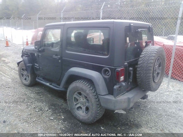1C4AJWAG2DL644667 - 2013 JEEP WRANGLER SPORT 黑色 照片 3