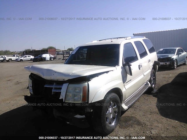 1GYEK63N12R167633 - 2002 CADILLAC ESCALADE LUXURY Weiß Foto 2