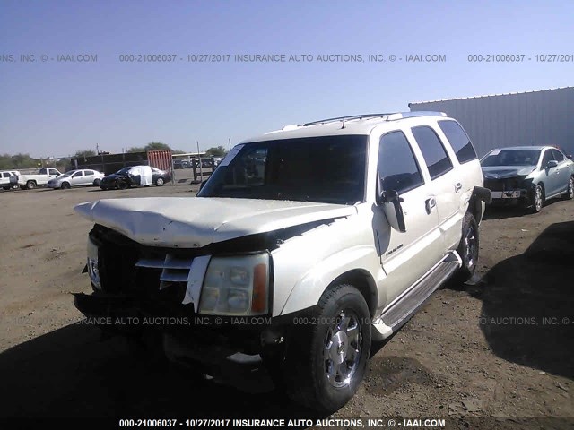 1GYEK63N12R167633 - 2002 CADILLAC ESCALADE LUXURY WHITE photo 2