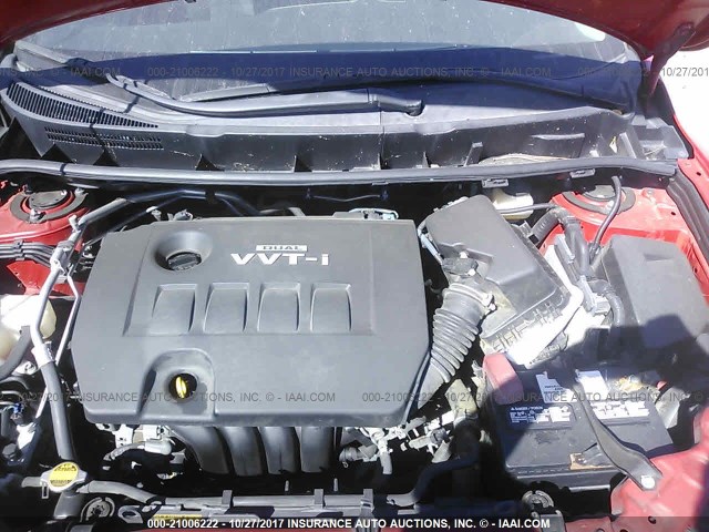 2T1KU40E99C047871 - 2009 TOYOTA COROLLA MATRIX  RED photo 10