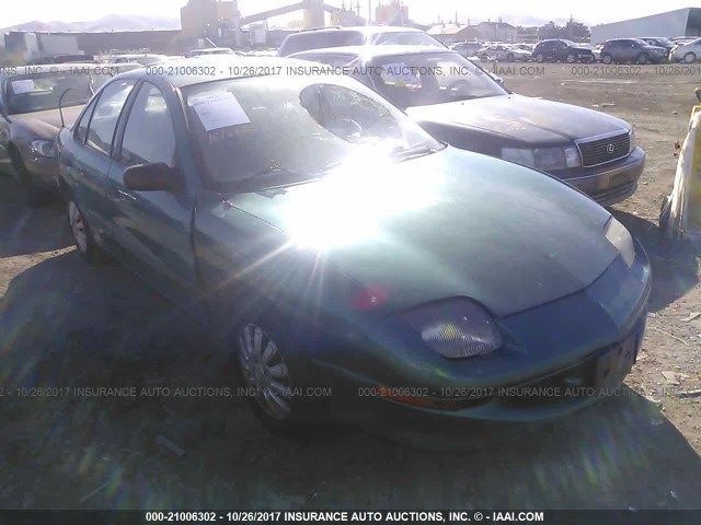 1G2JB5241W7504492 - 1998 PONTIAC SUNFIRE SE GREEN photo 1