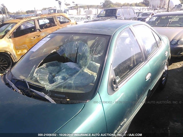 1G2JB5241W7504492 - 1998 PONTIAC SUNFIRE SE GREEN photo 6