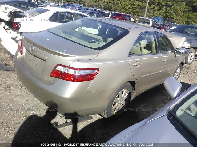 4T1BK46K17U528485 - 2007 TOYOTA CAMRY NEW GENERAT LE/XLE/SE Champagne photo 4