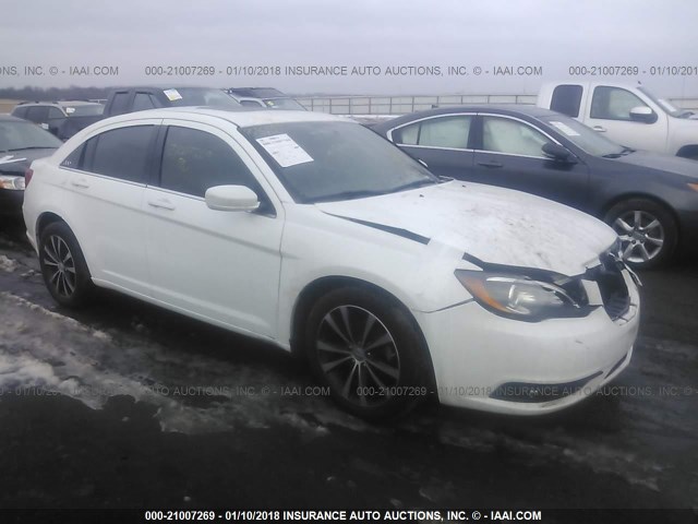 1C3CCBHG7CN122433 - 2012 CHRYSLER 200 S WHITE photo 1