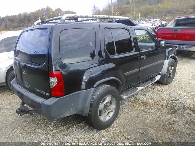 5N1ED28Y01C575100 - 2001 NISSAN XTERRA XE/SE BLACK photo 4