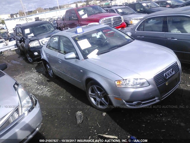 WAUDF78E47A098833 - 2007 AUDI A4 2.0T QUATTRO SILVER photo 1