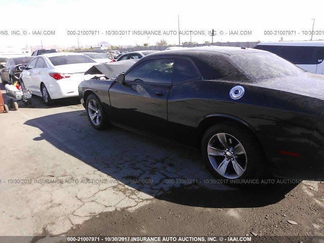 2C3CDZAG5FH712966 - 2015 DODGE CHALLENGER SXT BLACK photo 3