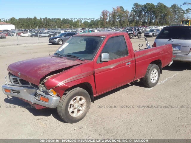 1N6SD11S0VC430021 - 1997 NISSAN TRUCK XE MAROON photo 2