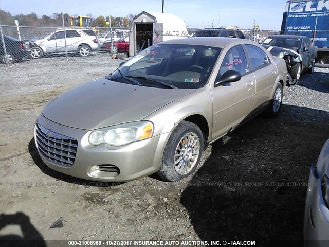 1C3EL46X86N116460 - 2006 CHRYSLER SEBRING GOLD photo 2