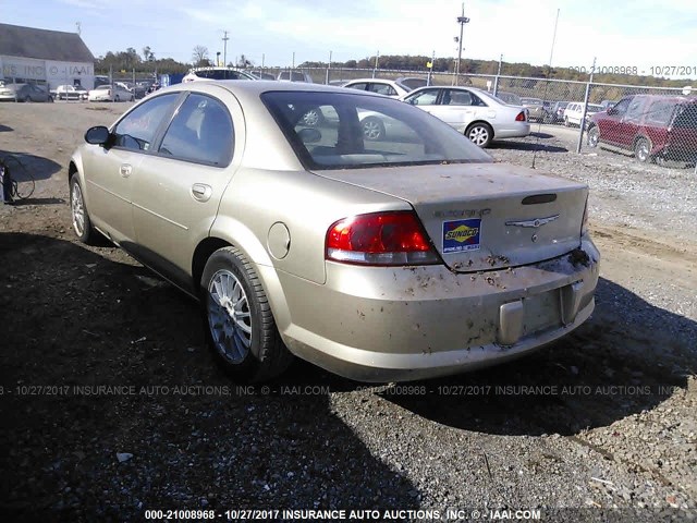 1C3EL46X86N116460 - 2006 CHRYSLER SEBRING GOLD photo 3