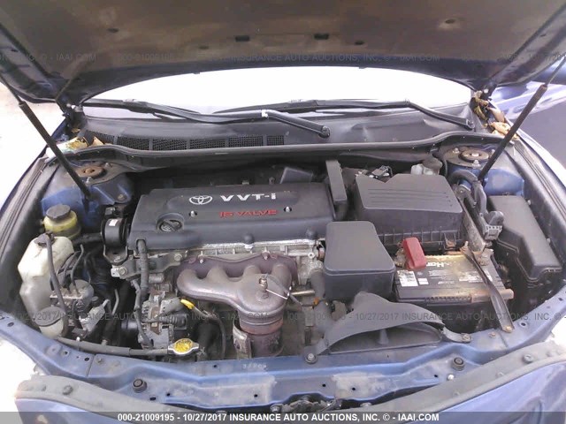 4T1BE46K38U258118 - 2008 TOYOTA CAMRY CE/LE/XLE/SE BLUE photo 10