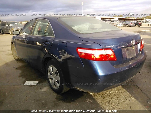 4T1BE46K38U258118 - 2008 TOYOTA CAMRY CE/LE/XLE/SE BLUE photo 3