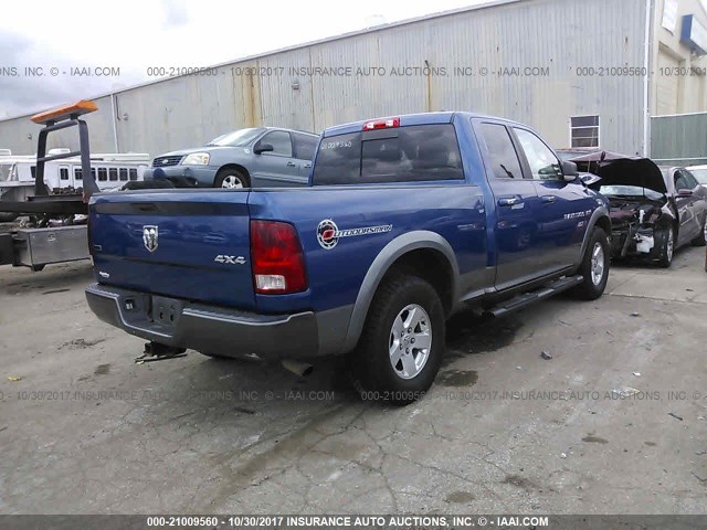 1D7RV1GT8BS540353 - 2011 DODGE RAM 1500 BLUE photo 4