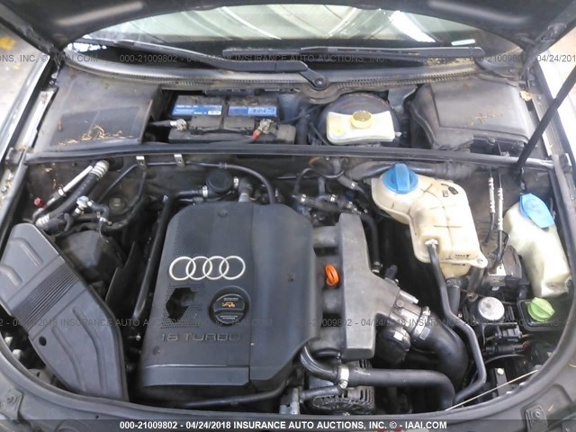 WAUJC68E54A176943 - 2004 AUDI A4 1.8T GRAY photo 10