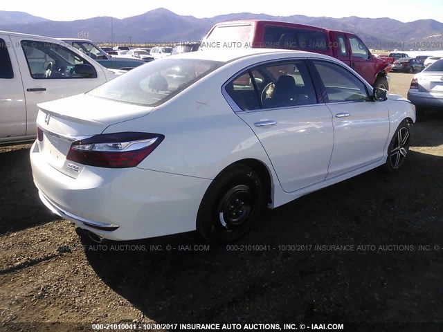 1HGCR2F14HA305927 - 2017 HONDA ACCORD SPORT SPECIAL EDITION WHITE photo 4