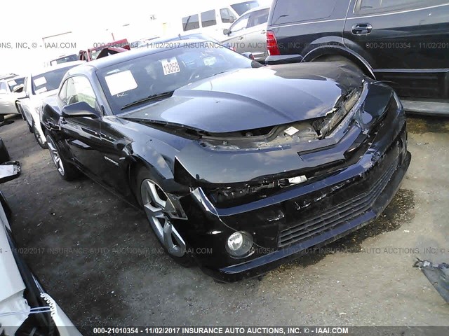 2G1FK1EJ6C9115717 - 2012 CHEVROLET CAMARO 2SS BLACK photo 1