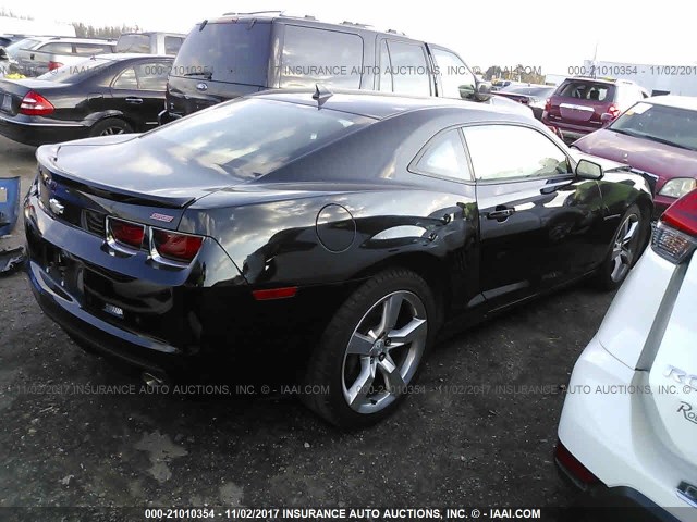 2G1FK1EJ6C9115717 - 2012 CHEVROLET CAMARO 2SS BLACK photo 4