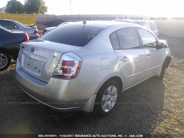 3N1AB61EX9L648668 - 2009 NISSAN SENTRA 2.0/2.0S/2.0SL SILVER photo 4