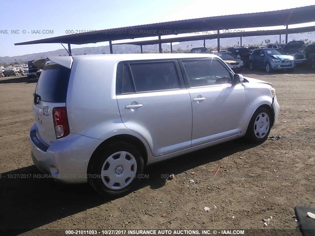 JTLZE4FE7DJ047291 - 2013 TOYOTA SCION XB SILVER photo 4