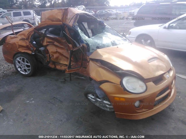 1B3ES66S25D247744 - 2005 DODGE NEON SRT-4 ORANGE photo 1