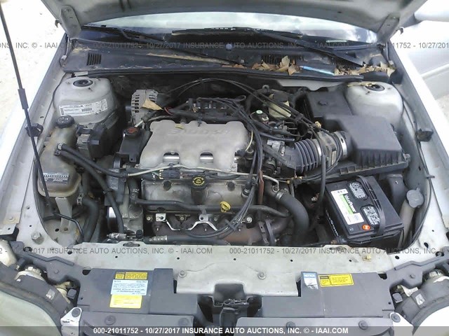 1G1NE52J51M682421 - 2001 CHEVROLET MALIBU LS SILVER photo 10