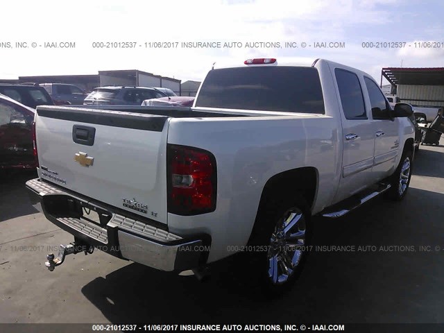 3GCPCSE07BG322210 - 2011 CHEVROLET SILVERADO C1500 LT WHITE photo 4