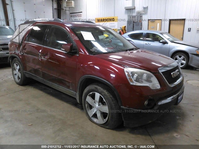 1GKKVRED7BJ134063 - 2011 GMC ACADIA SLT-1 Rojo foto 1