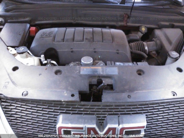 1GKKVRED7BJ134063 - 2011 GMC ACADIA SLT-1 Rojo foto 10