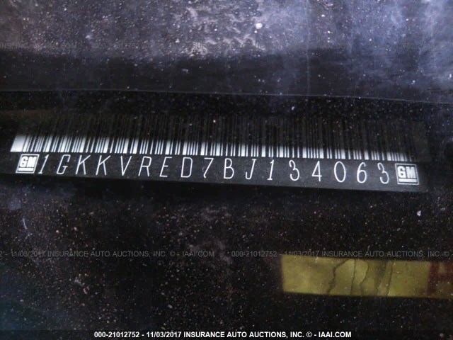 1GKKVRED7BJ134063 - 2011 GMC ACADIA SLT-1 Rojo foto 9