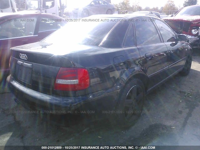 WAUDC68D41A083217 - 2001 AUDI A4 1.8T QUATTRO BLACK photo 4