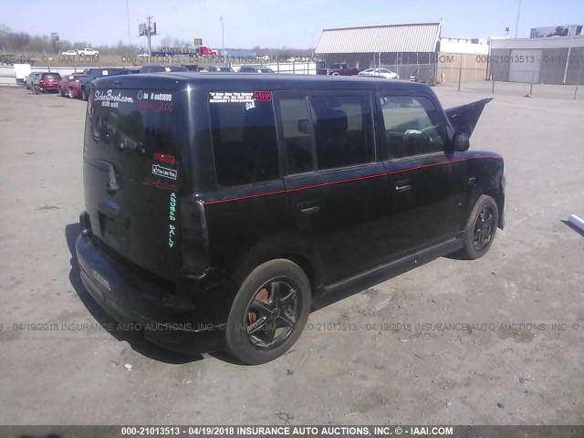 JTLKT334164121299 - 2006 TOYOTA SCION XB შავი ფოტო 4
