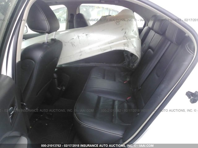 3FADP0L32AR335688 - 2010 FORD FUSION HYBRID WHITE photo 8