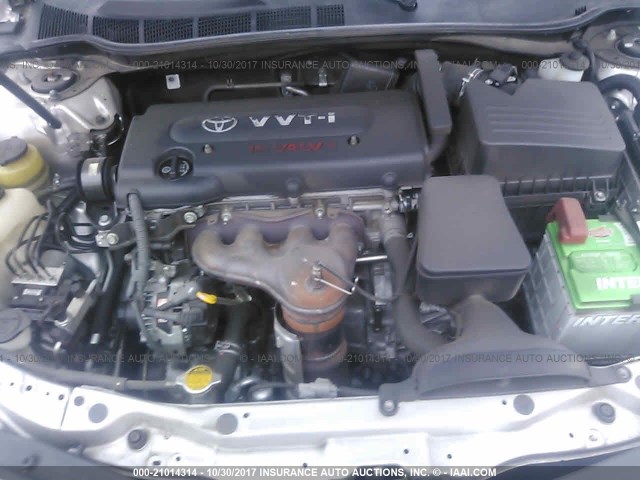 4T4BE46KX8R035113 - 2008 TOYOTA CAMRY CE/LE/XLE/SE SILVER photo 10