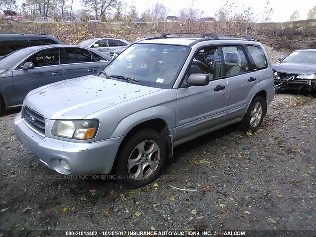 JF1SG65613H703431 - 2003 SUBARU FORESTER 2.5XS SILVER photo 2