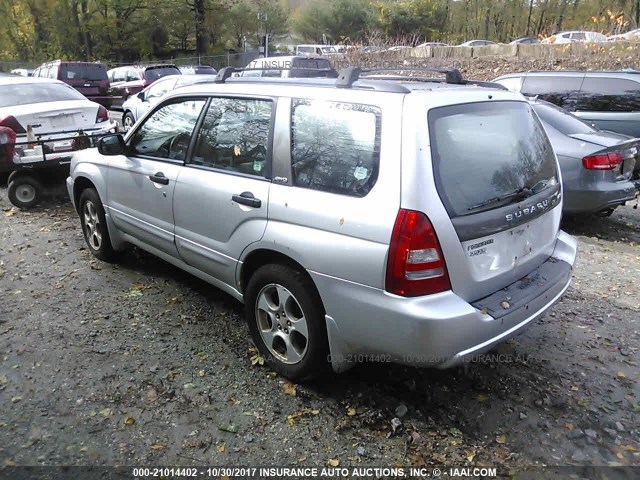 JF1SG65613H703431 - 2003 SUBARU FORESTER 2.5XS ვერცხლისფერი ფოტო 3