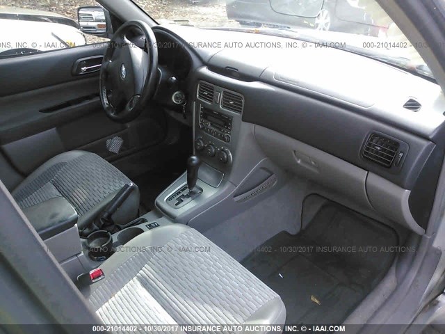 JF1SG65613H703431 - 2003 SUBARU FORESTER 2.5XS ვერცხლისფერი ფოტო 5