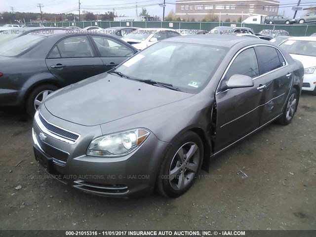 1G1ZC5E0XCF123058 - 2012 CHEVROLET MALIBU 1LT 棕色 照片 2