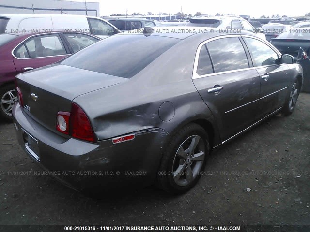 1G1ZC5E0XCF123058 - 2012 CHEVROLET MALIBU 1LT 棕色 照片 4