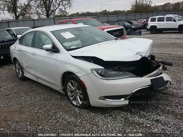 1C3CCCAB9FN542445 - 2015 CHRYSLER 200 LIMITED WHITE photo 1