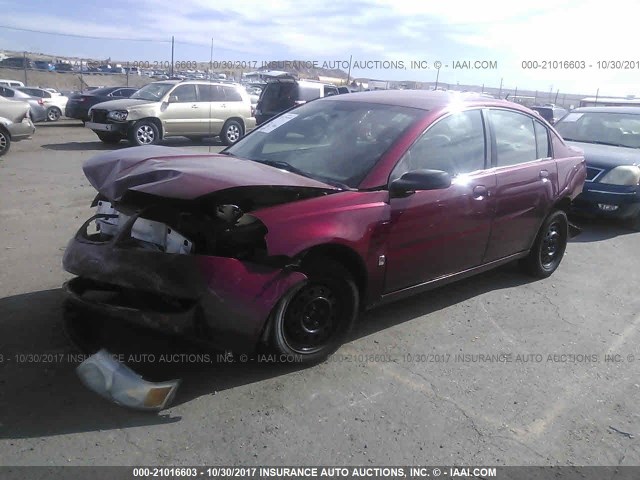 1G8AJ55F66Z119519 - 2006 SATURN ION LEVEL 2 RED photo 2