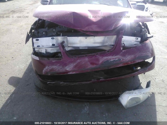 1G8AJ55F66Z119519 - 2006 SATURN ION LEVEL 2 Qırmızı foto 6