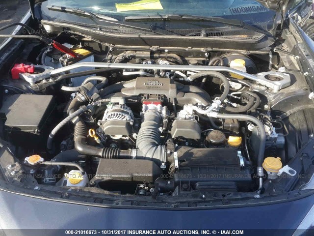 JF1ZNAA11G9707416 - 2016 TOYOTA SCION FR-S GRAY photo 10