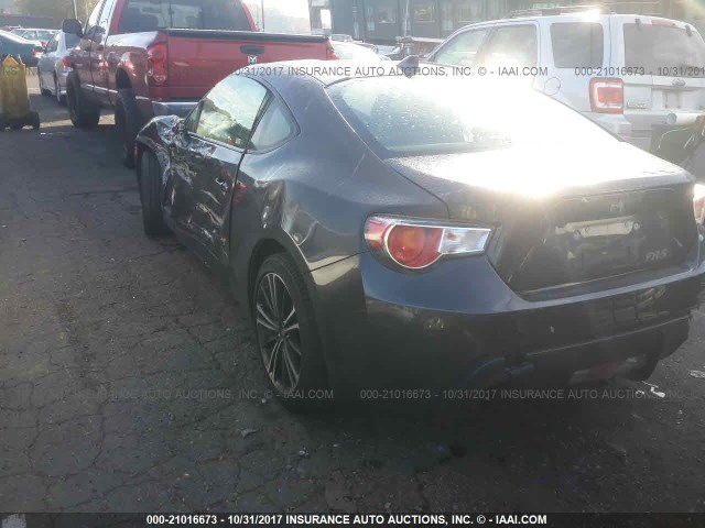 JF1ZNAA11G9707416 - 2016 TOYOTA SCION FR-S GRAY photo 3