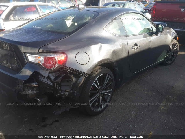JF1ZNAA11G9707416 - 2016 TOYOTA SCION FR-S GRAY photo 4